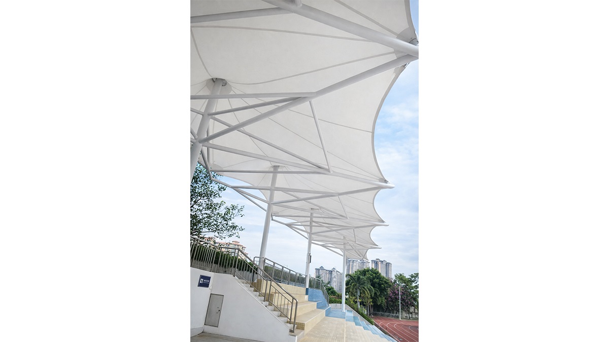International school grandstand membrane structure-2